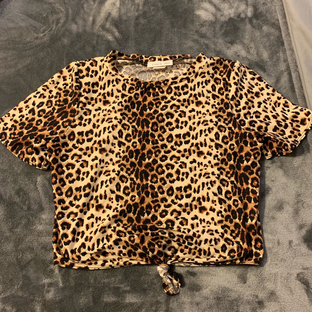 Cheetah crop top